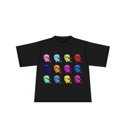 TEE BLACK - HEADLOGO
