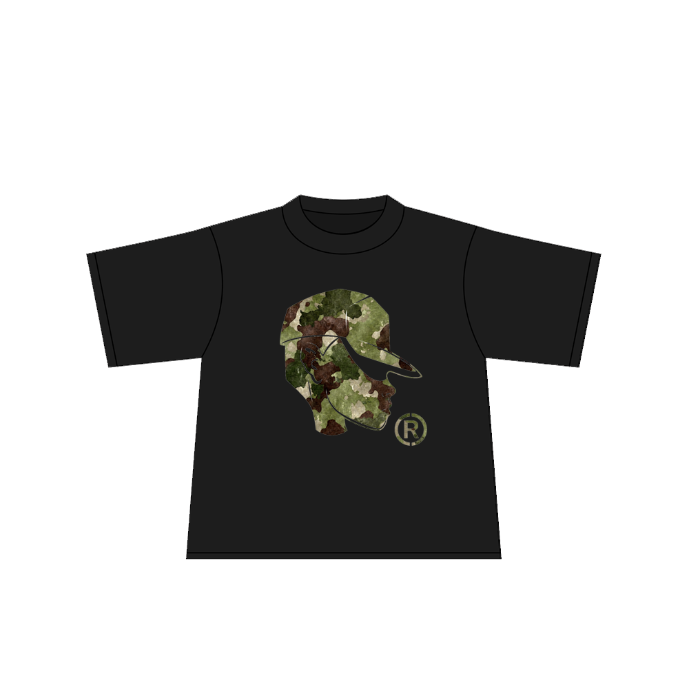 TEE BLACK - CAMO