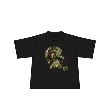 TEE BLACK - CAMO